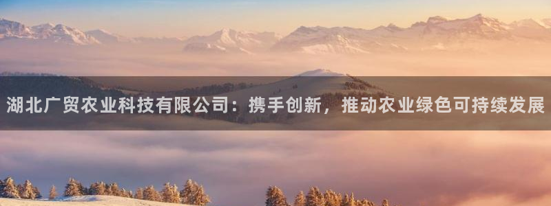 湖北广贸农业科技有限公司：携手创新，推动农业绿色可持续发展