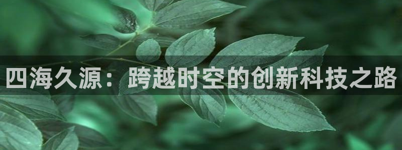 四海久源：跨越时空的创新科技之路