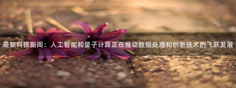 最新科技新闻：人工智能和量子计算正在推动数据处理和创新技术的飞跃发展