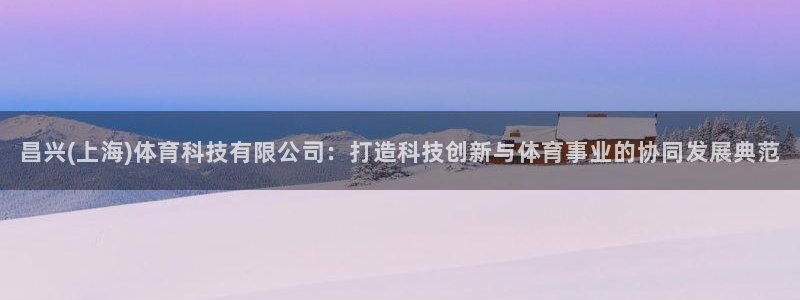 昌兴(上海)体育科技有限公司：打造科技创新与体育事业的协同发展典范